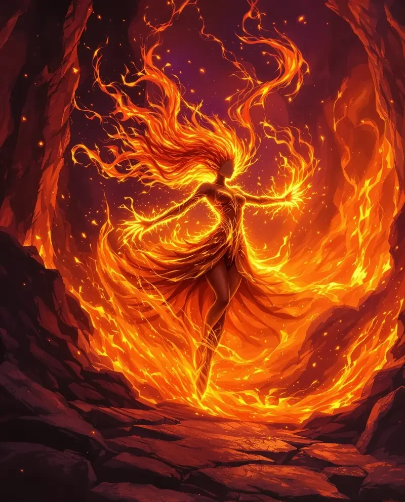 火焰精灵 - 激情av精灵传说 火焰精灵 精灵种族图鉴